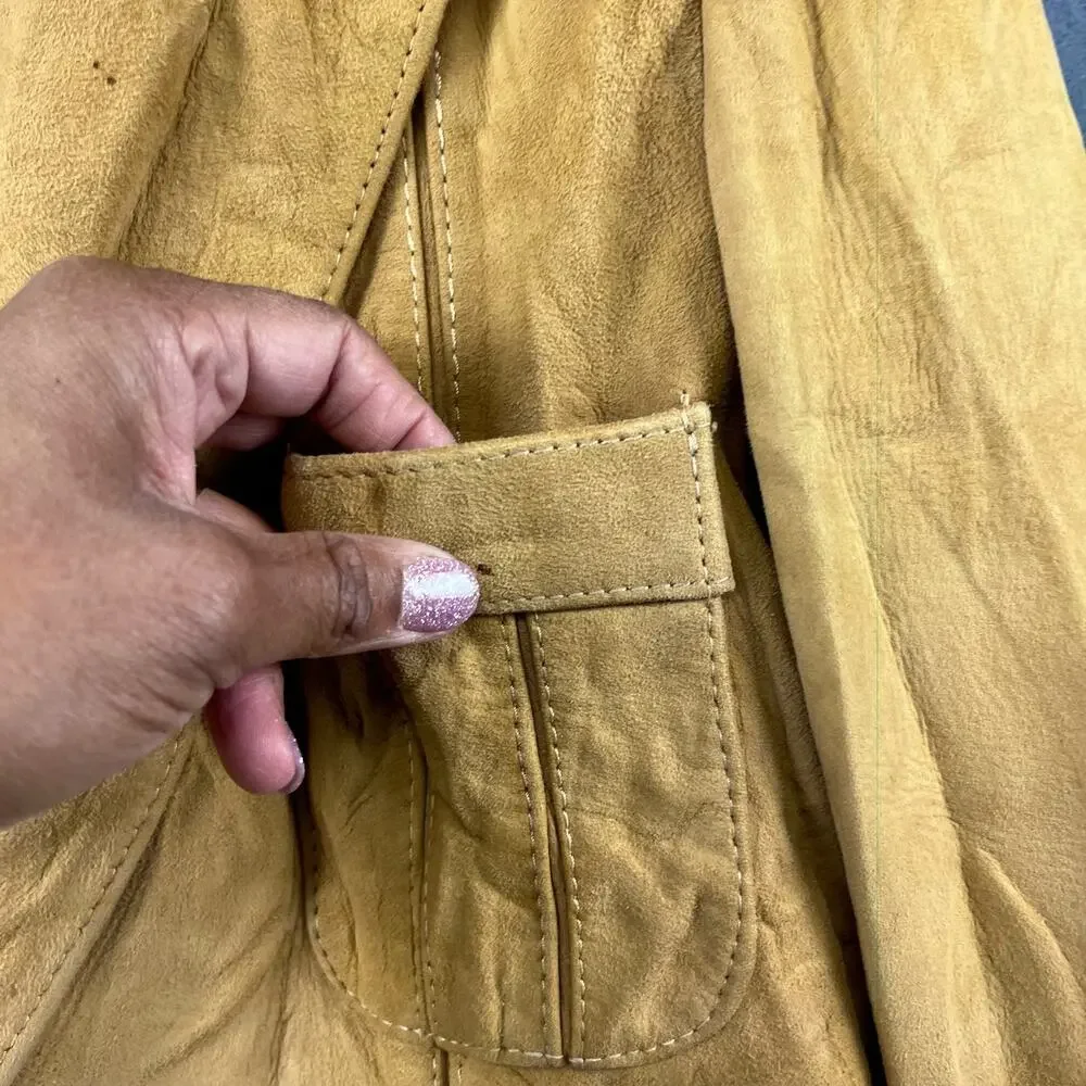 Vintage 1960's Wilson's House of Suede and Leather Blazer Size Men's 36L Western